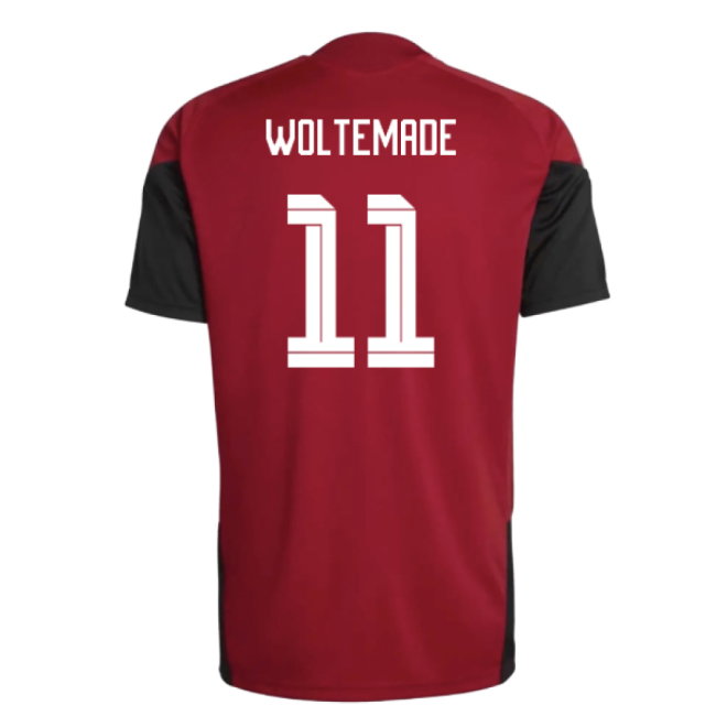2026-2027 Germany Training Jersey (Red) (Woltemade 11)-SoccerKits Hub | Buy Soccer Jerseys Online
